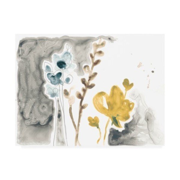 June Erica Vess 'Navy Garden Inspiration Ii' Canvas Art, 24x32, Trademark Fine Art, Mfr#: WAG10772-C2432GG